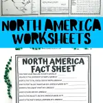 countries of north america worksheets