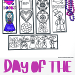 day of the dead printable bookmarks