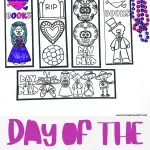 day of the dead printable bookmarks