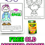free old mother goose coloring page