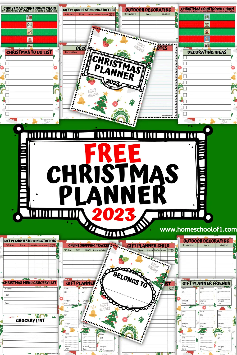 free printable christmas planner