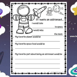 if i were an astronaut writing activity