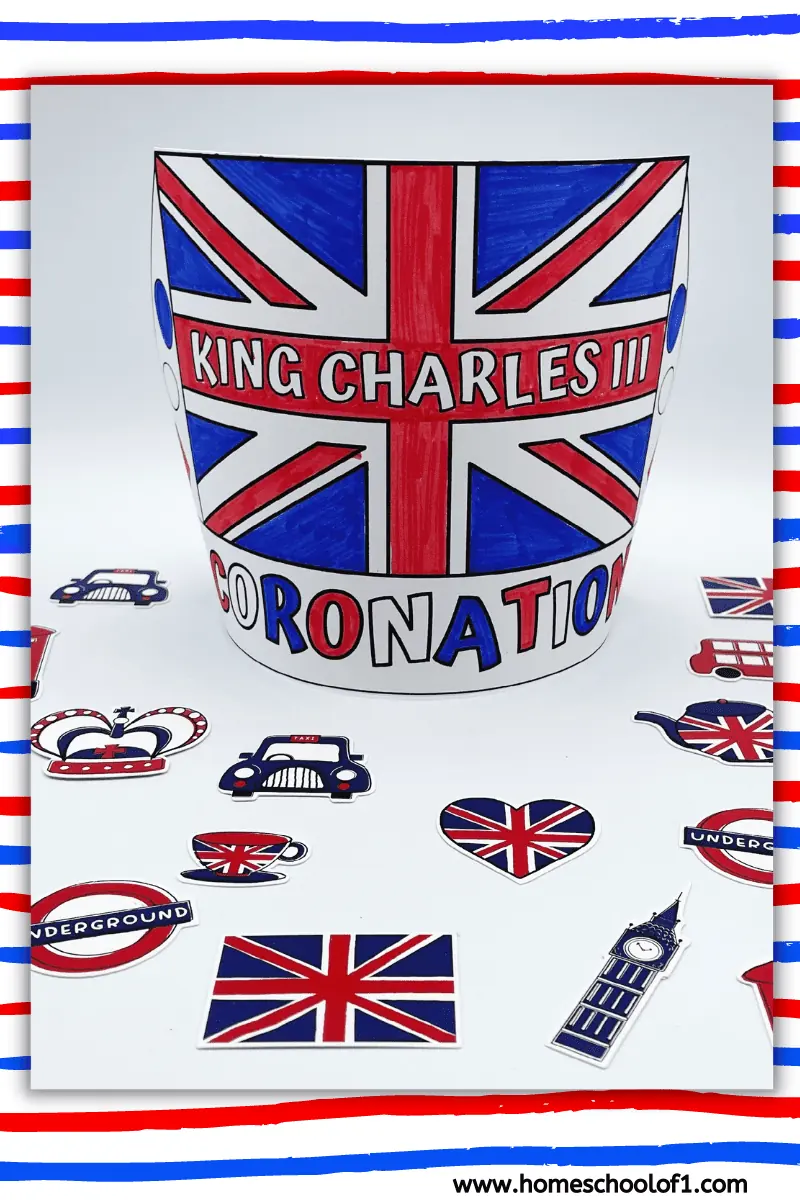 king charles crown printable