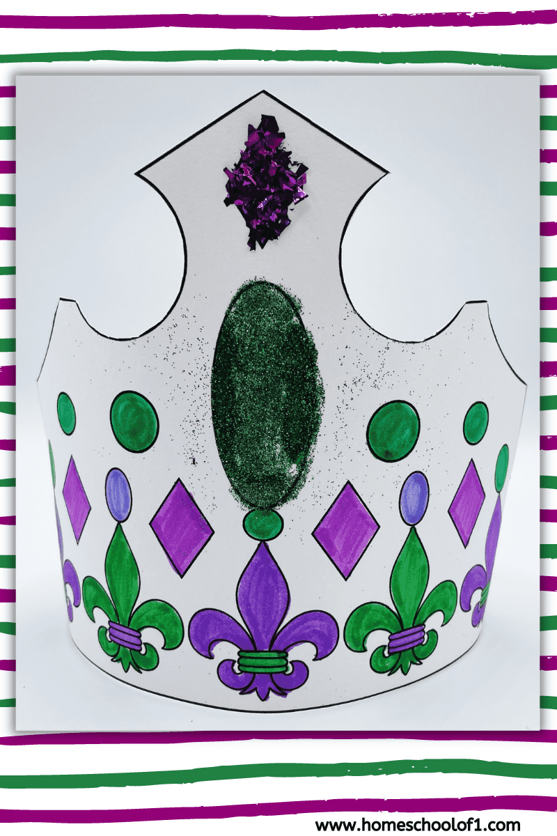 queen crown paper template