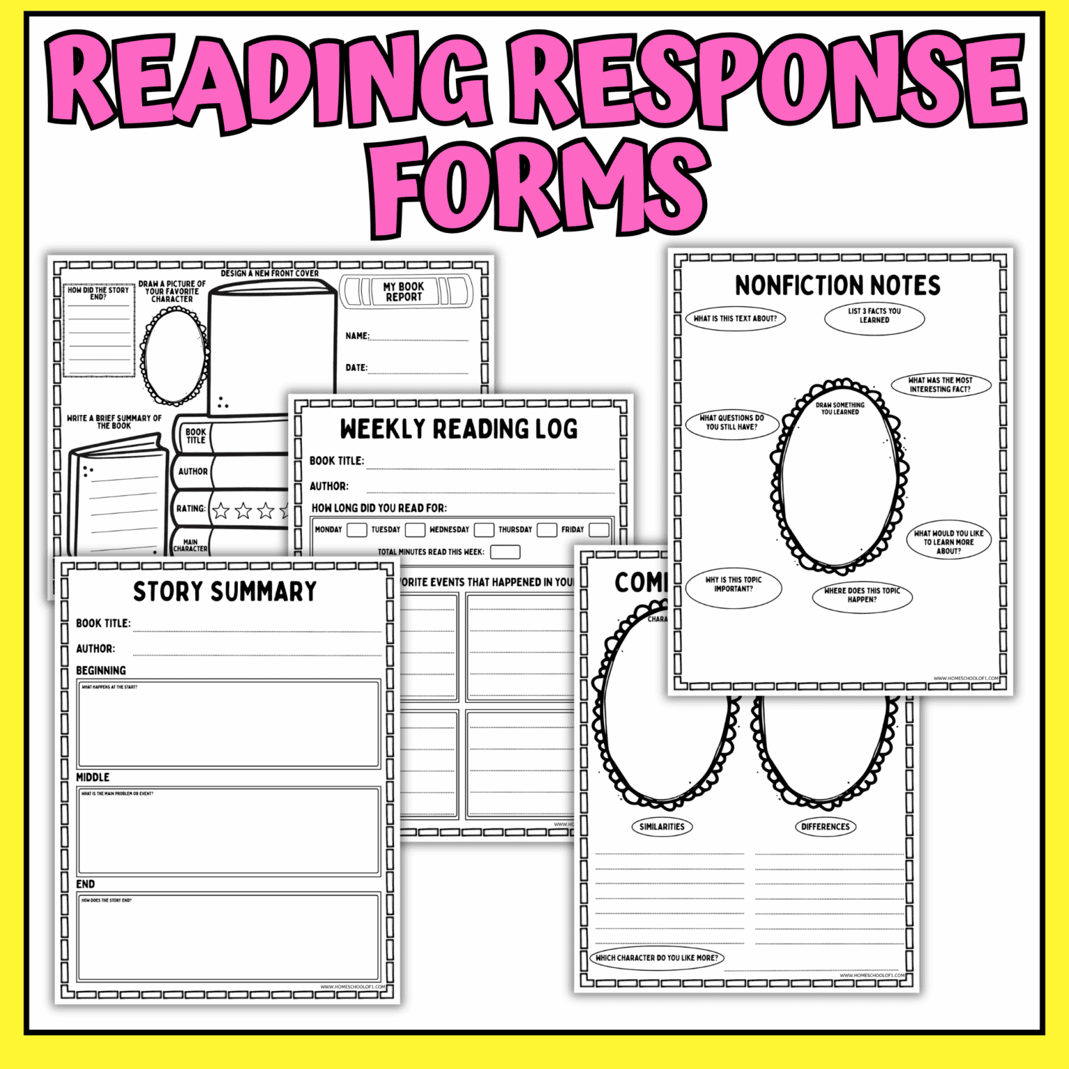 Free Reading Log Printables for Kids (5 Easy Book Trackers)