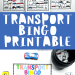 transportation bingo free printable