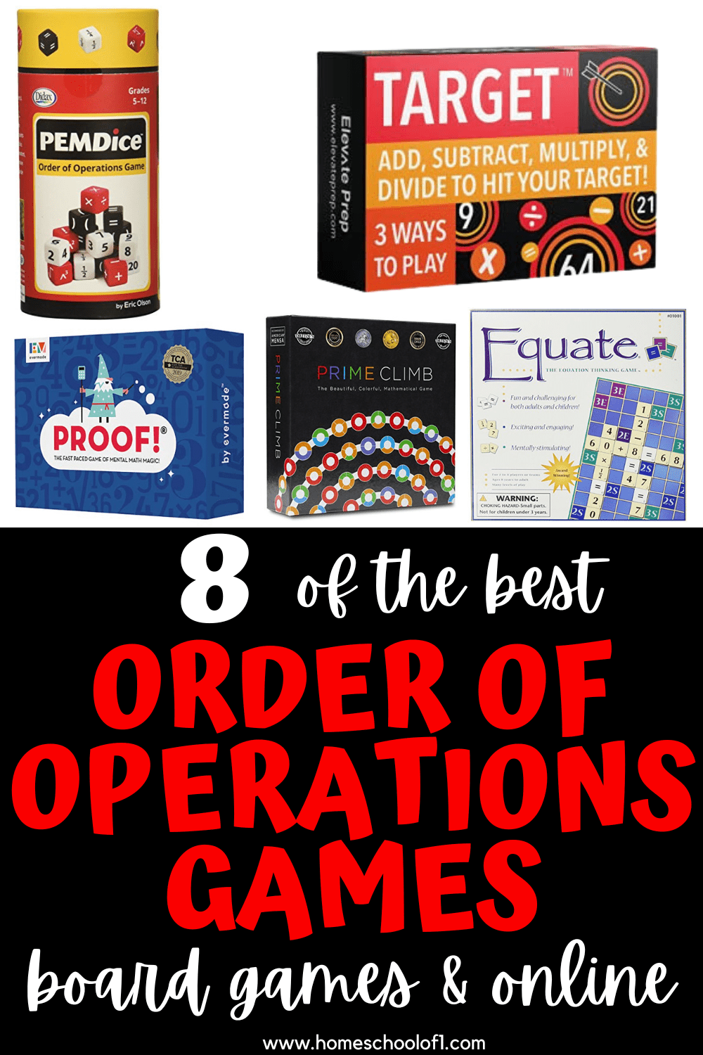 ORDER OF OPERATIONS GAMES