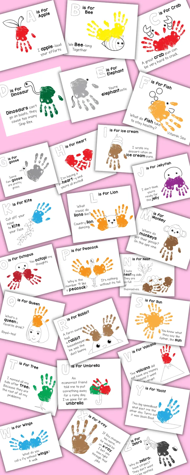 alphabet handprints paid