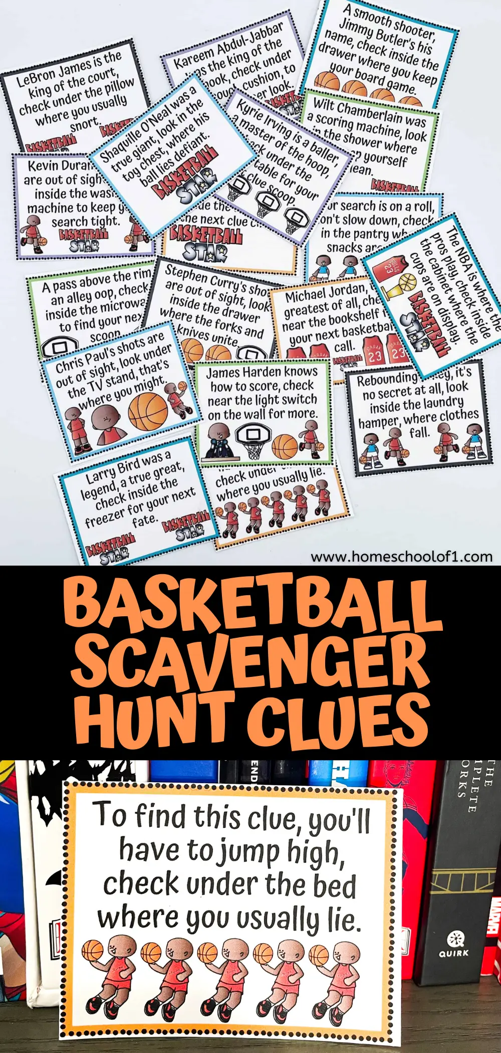 basketball riddles for scavenger hunt