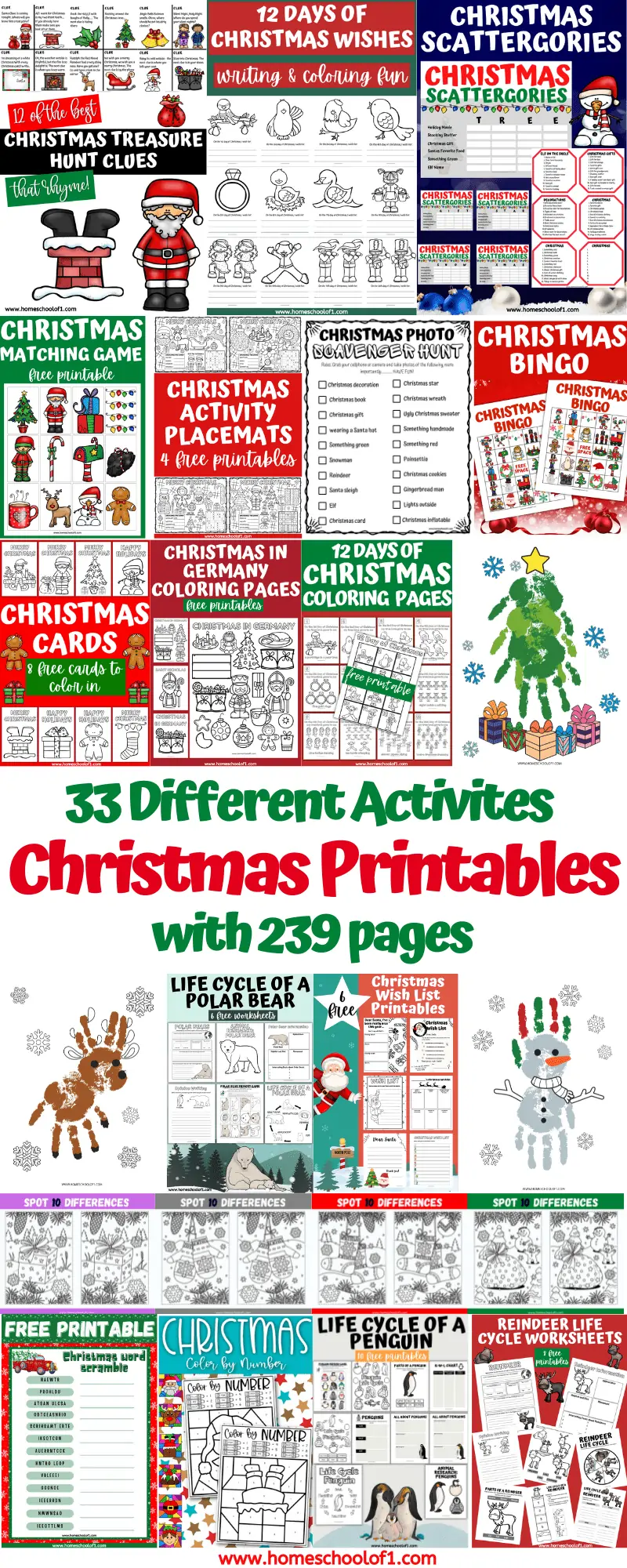 christmas paid printables