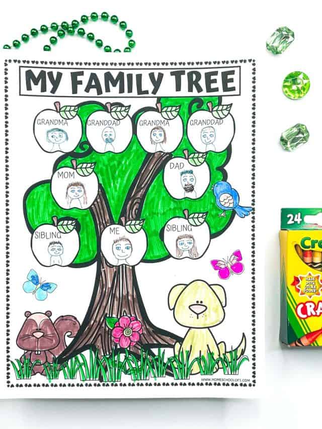 family tree worksheet for kindergarten