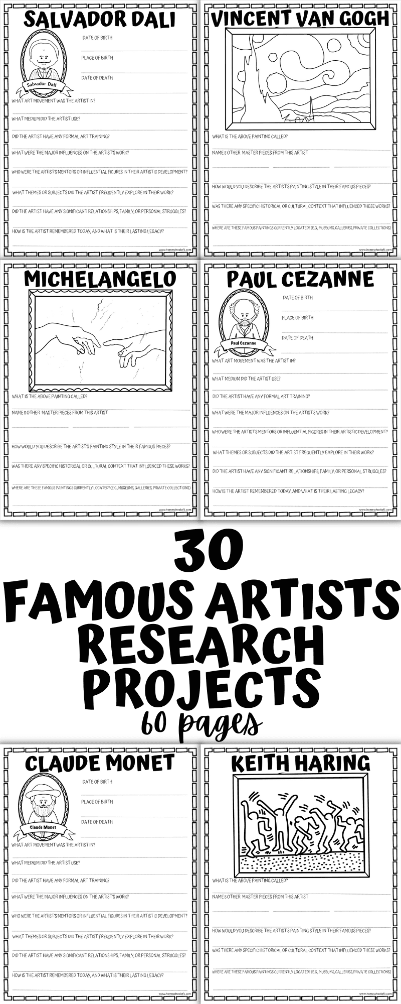 famous artists research