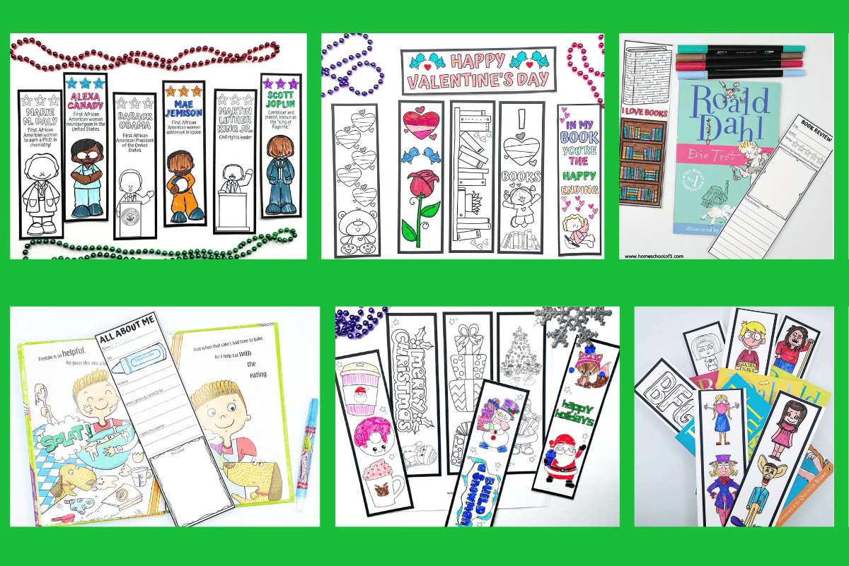 free printable bookmarks for kids