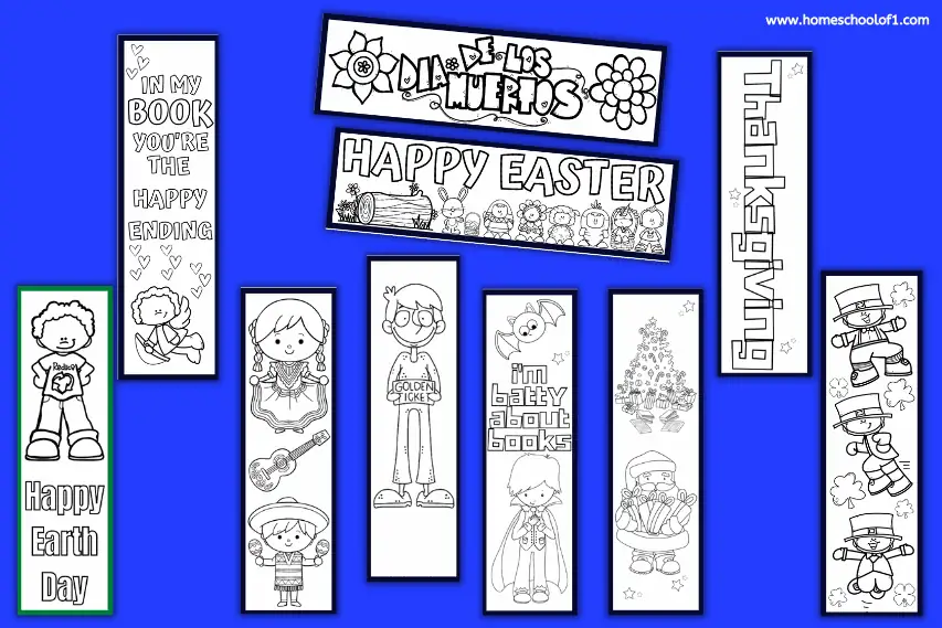 Free Printable Bookmarks To Color