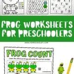 frog worksheets for preschoolers