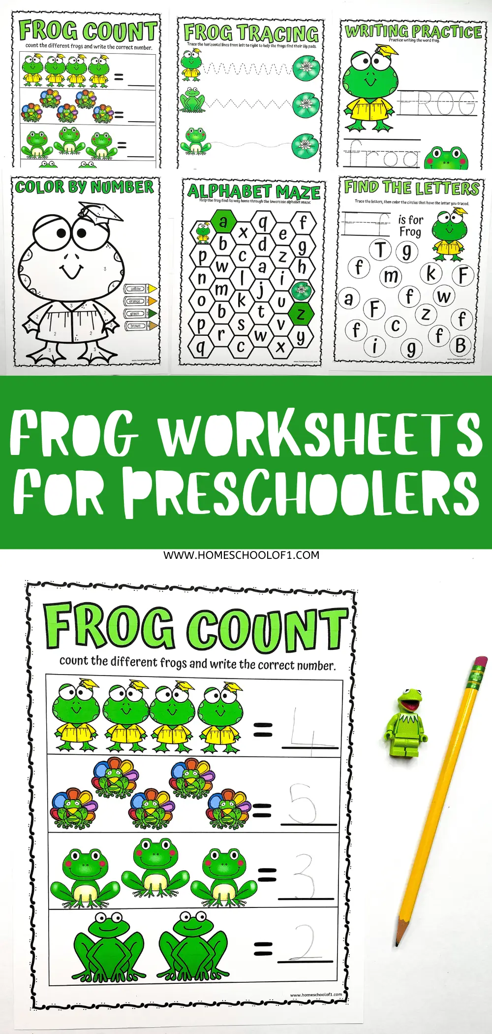 frog worksheets for preschoolers
