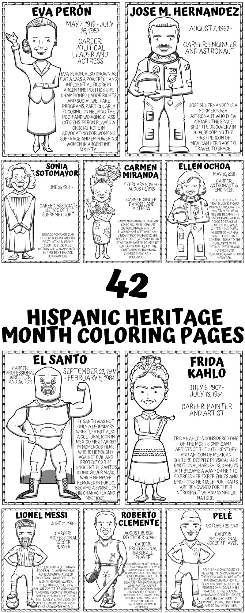 hispanic heritage month coloring pages
