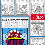 independence day color by number