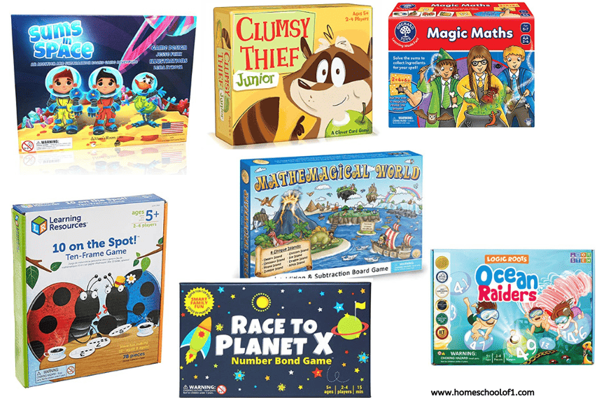 kindergarten math board games