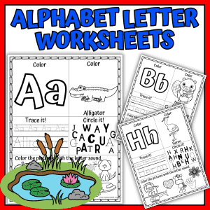 pond alphabet worksheets