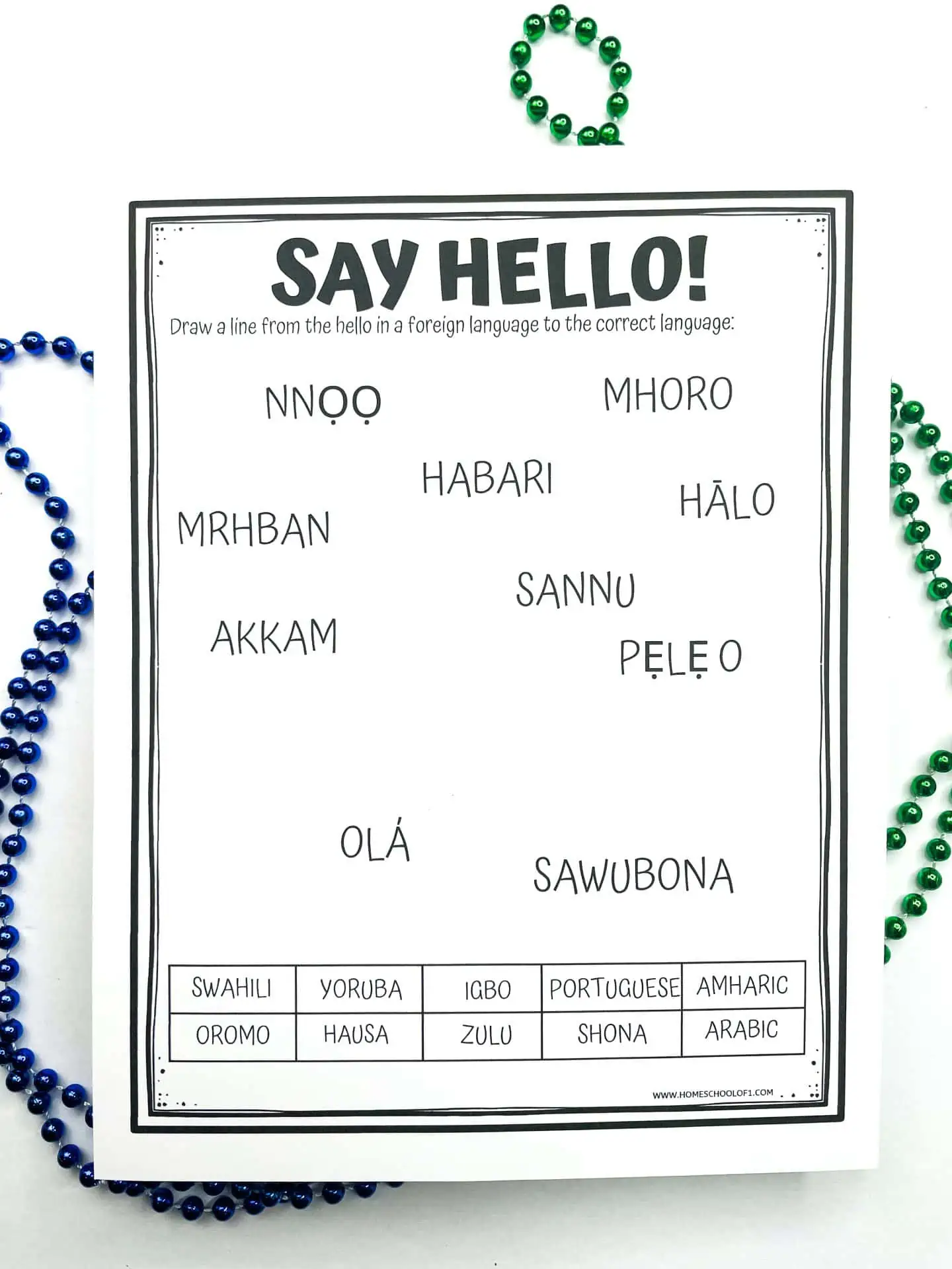 7 Free Africa Worksheets for Middle School (Geography Printables)