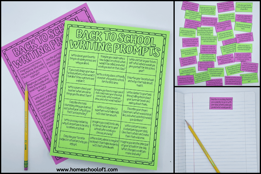 back to school journal prompts