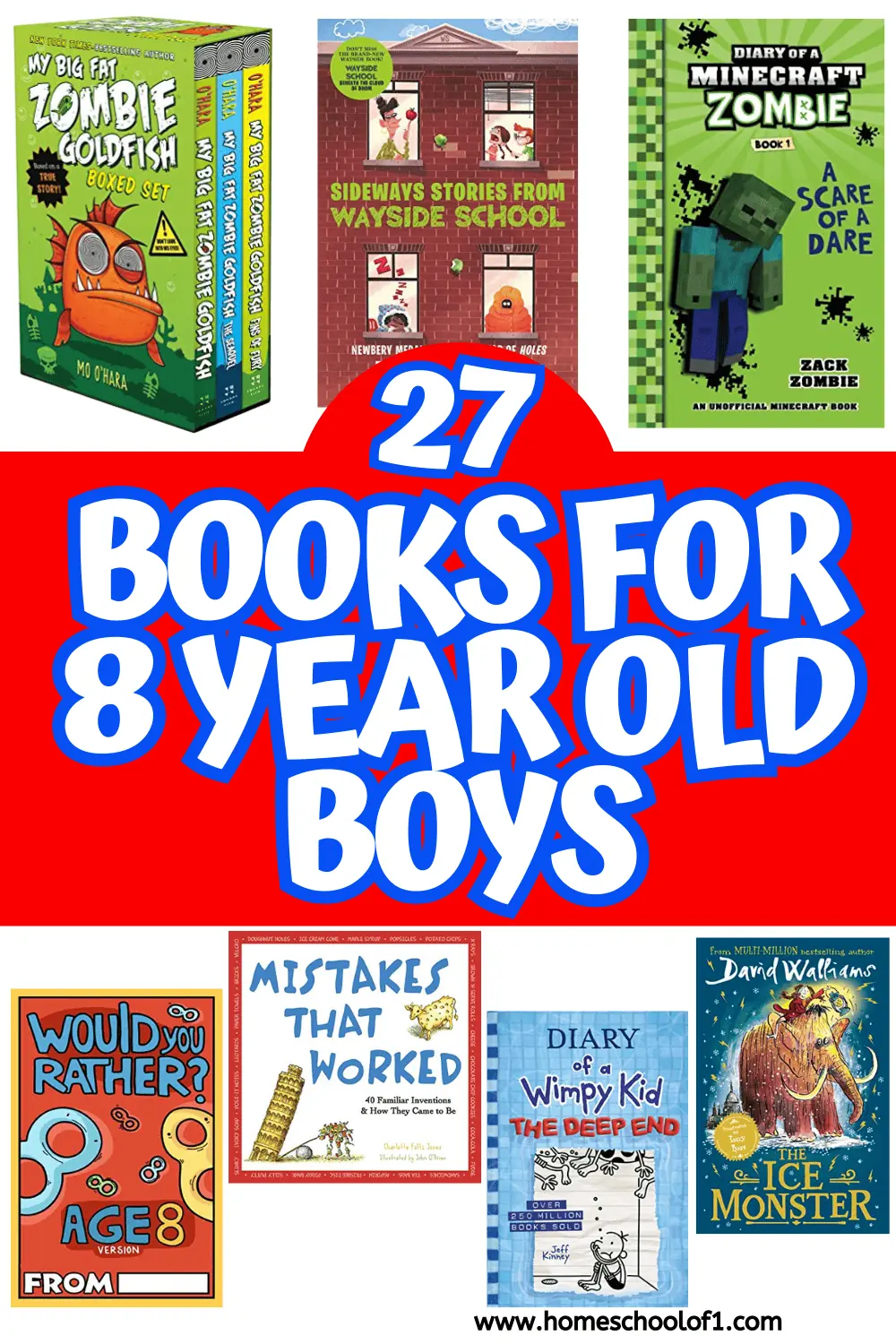 27 Best Books for 8 Year Old Boys That Will Have Them Hooked