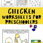 chicken worksheets for preschoolers
