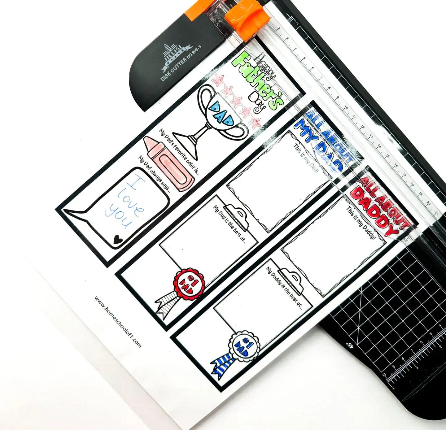 Free Printable Father’s Day Bookmarks to Color