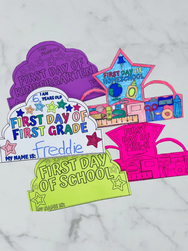 First Day of School Headband Crowns Story