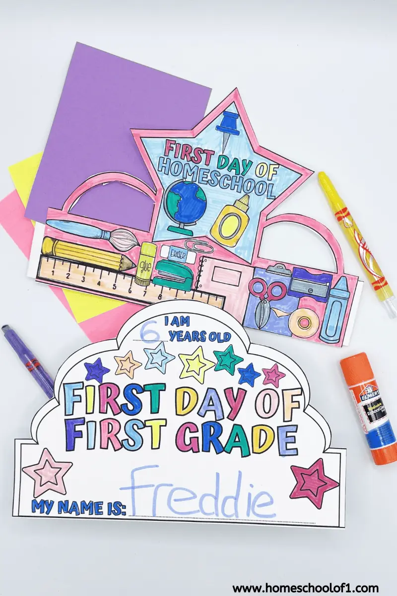 First Day Of Homeschool Printables For Fun