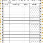 free summer reading log printable