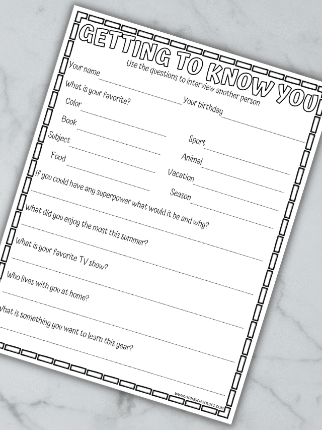 getting to know you web