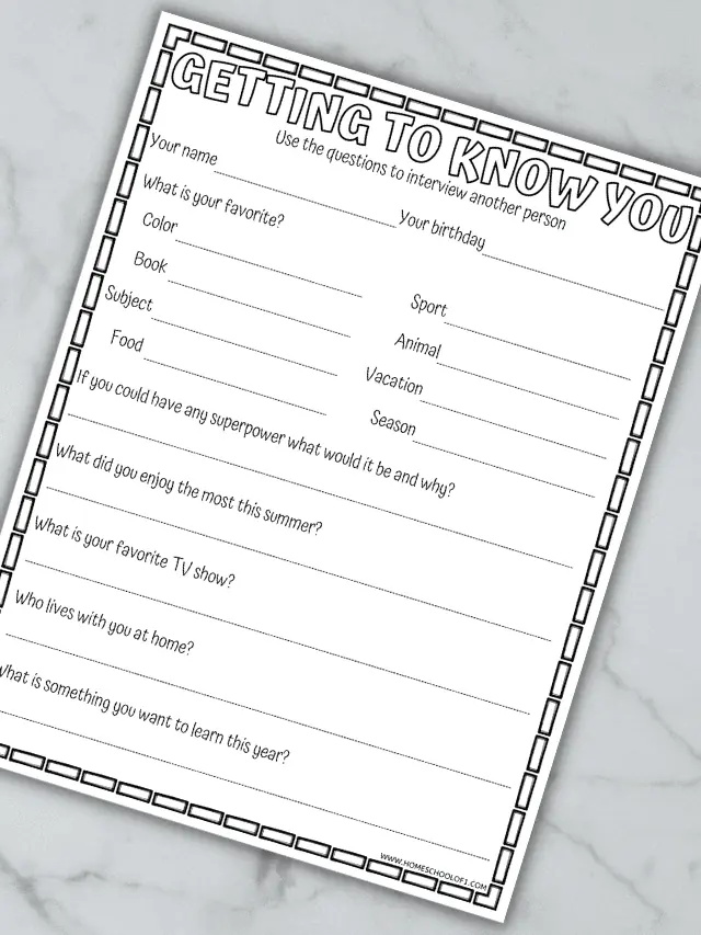 Getting to Know You Story