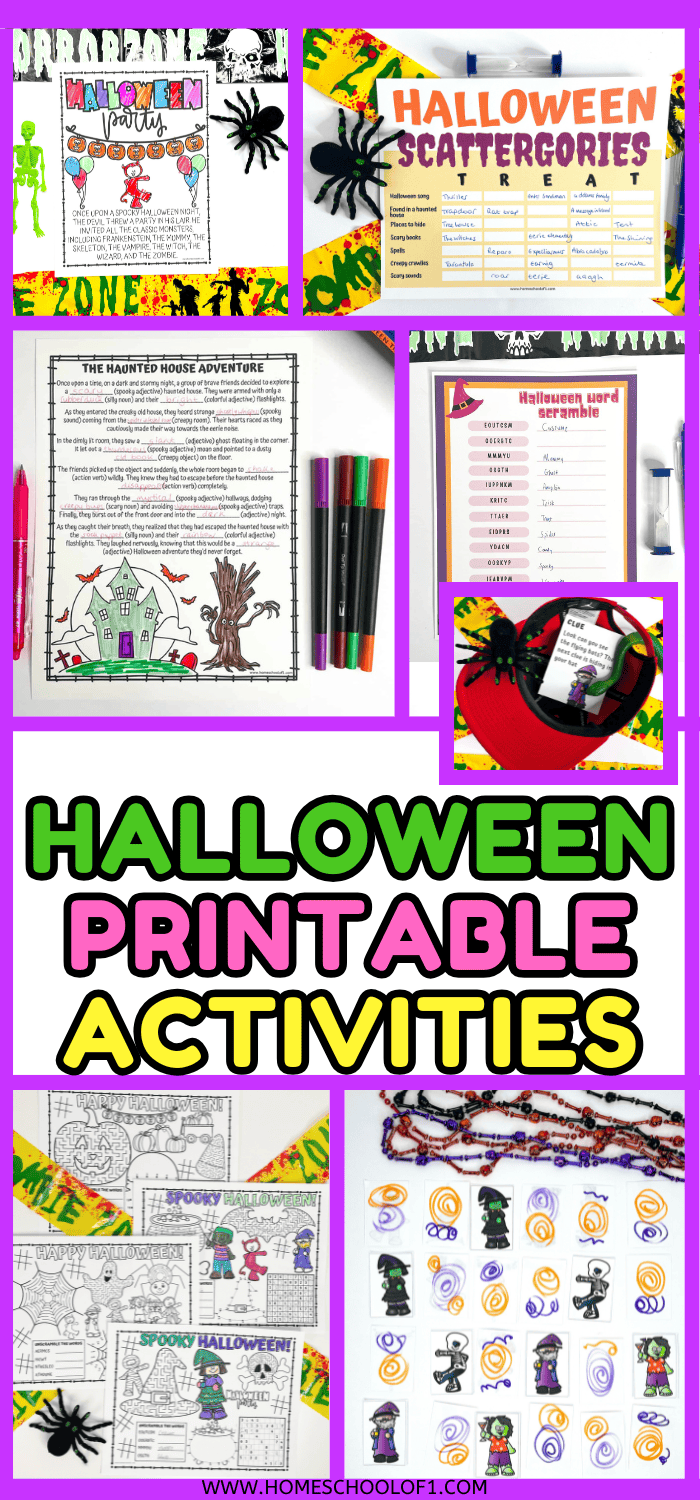 Free Halloween Printable Activities for Kids