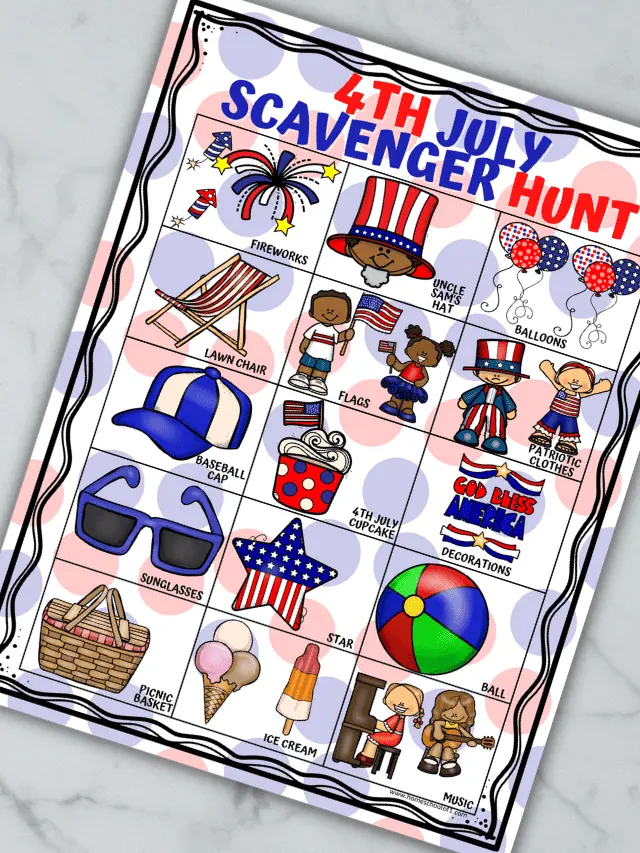 Patriotic Scavenger Hunt Story
