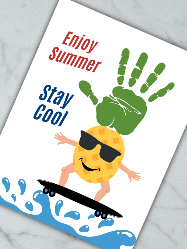 summer handprint template
