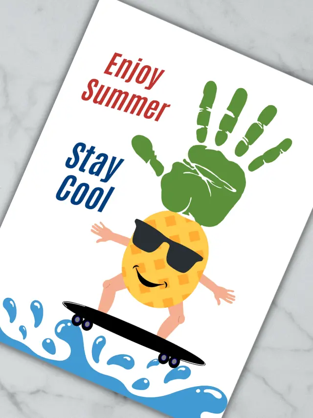 Summer Handprint Templates Story