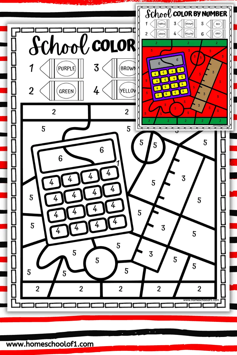 CALCULATOR COLOR BY NUMBER