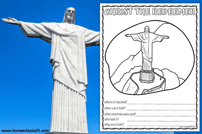 CHRIST REDEEMER WORKSHEET