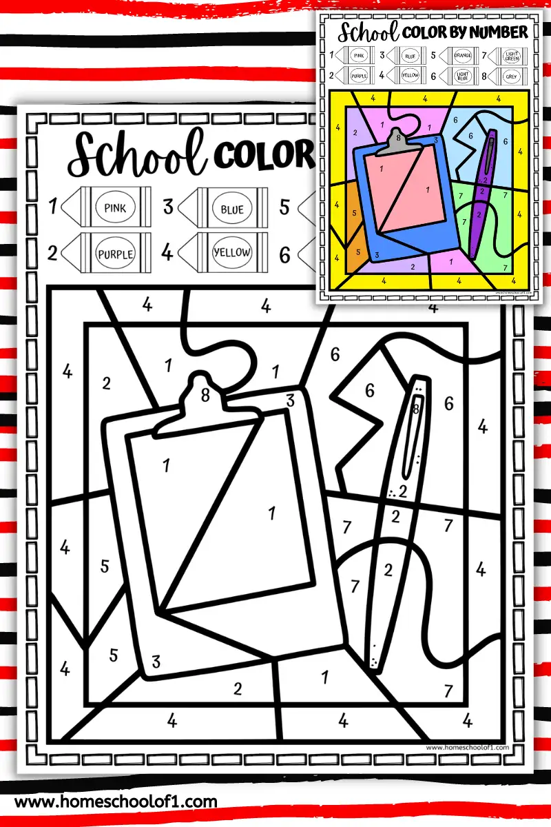 CLIPBOARD COLOR BY NUMBER