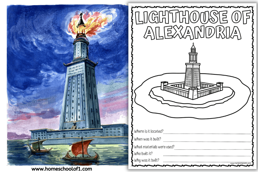 LIGHTHOUSE OF ALEXANDRIA WORKSHEET