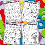 MISSING NUMBER WORKSHEETS