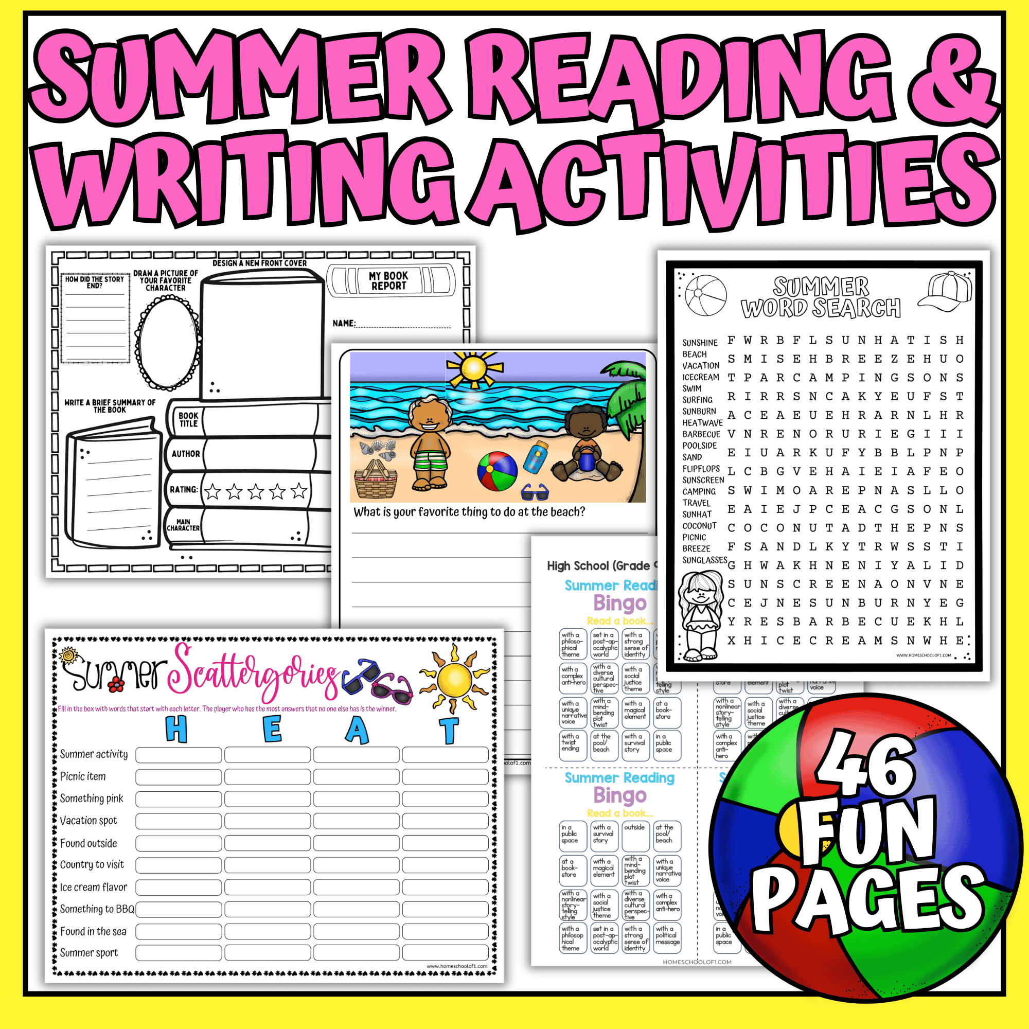 summer reading & writing activities