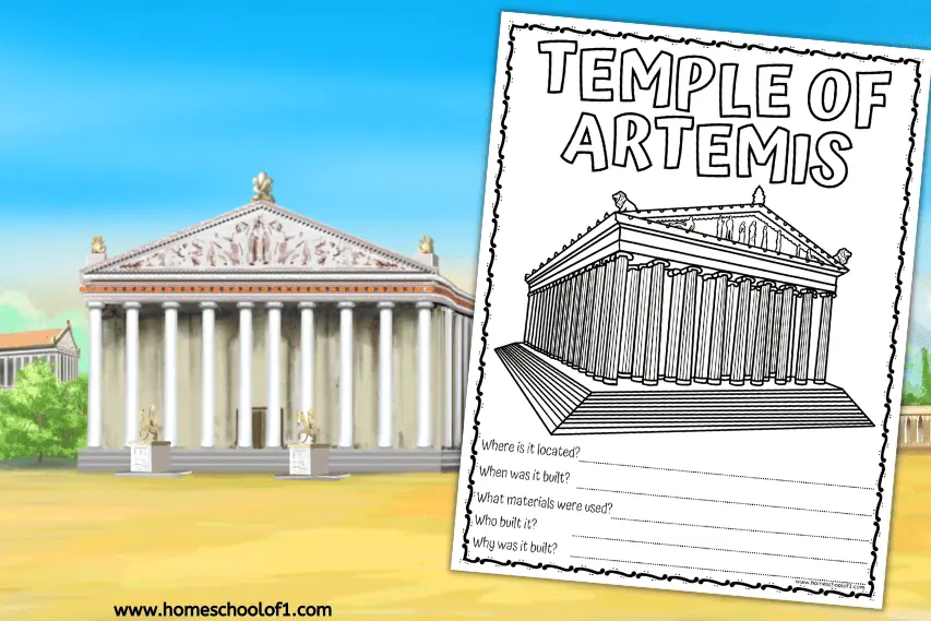 Temple of Artemis Worksheet & Fun Facts for Kids