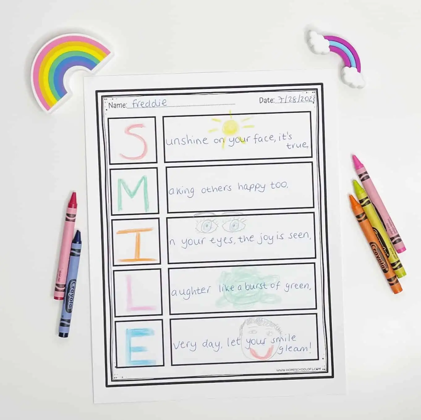 acrostic poem smile