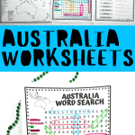 australia continent worksheets
