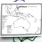 australia map worksheet