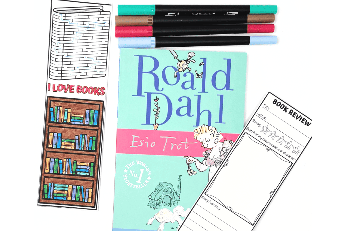 Free Book Review Bookmark Printable for Kids