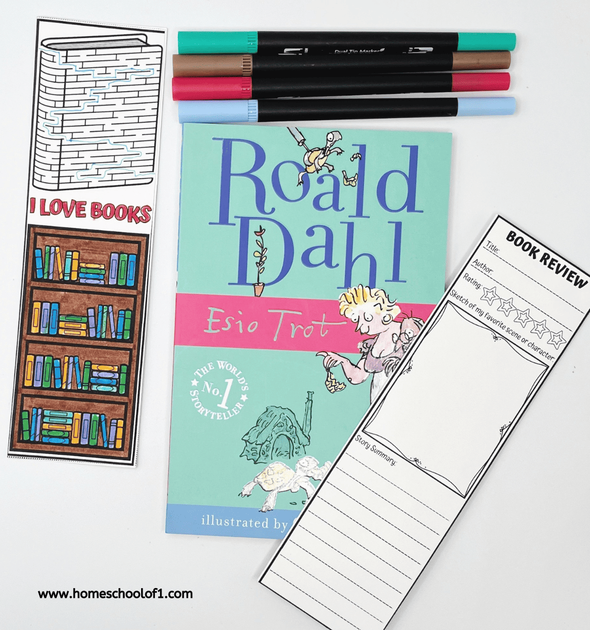 book review bookmark printable